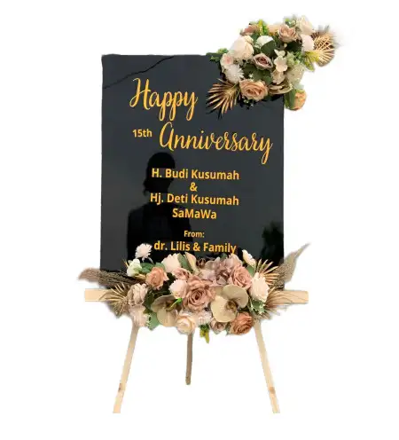 Papan Bunga Akrilik Ujung Lare